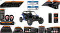 BODY - WARNING DECALS - 2024 CAN AM MAVERICK TURBO DS 64 INCH - FIERY RED METALLIC - 64" WIDTH