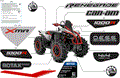 BODY - FEATURE DECALS - 2025 CAN AM RENEGADE 1000R 4X4 X MR EFI - HYPER SILVER