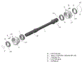 ROTAX - DRIVE SHAFT - 2021 CAN AM OUTLANDER MAX 6X6 650 EFI DPS