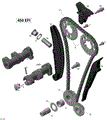 CAMSHAFTS AND TIMING CHAIN - 2015 CAN AM DS 450 EFI