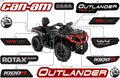 BODY - FEATURE DECALS - 2018 CAN AM OUTLANDER MAX 4X4 XT 1000R - INTENSE RED SATIN
