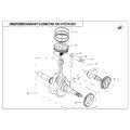 CRANKSHAFT & CONNECTING ROD & PISTON ASSY. - 2019 CFMOTO UFORCE 500