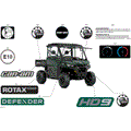 BODY - DECALS - 2024 CAN AM DEFENDER HD9 DPS CAB - TUNDRA GREEN - 67" WIDTH CALI