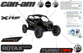 BODY - DECALS - 2025 CAN AM MAVERICK TURBO RR X RS 72 INCH - TIMELESS BLACK METALLIC - 72" WIDTH