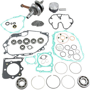 Complete Honda TRX X EX engine rebuild kit by Vertex with metal crankshaft, piston, gaskets, seals, and bearings.