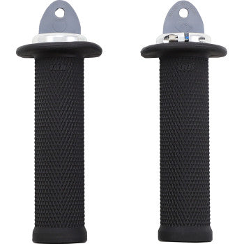 ATV Ruffian PWC Grips Black / Silver by Odi