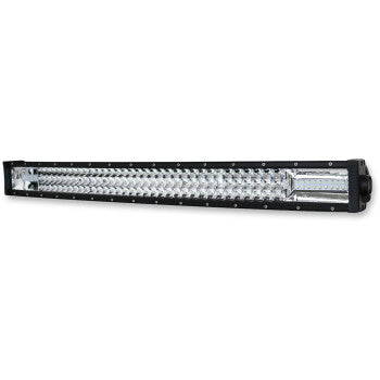 32-inch black triple row LED light bar with 135 clear LEDs in a rectangular housing.