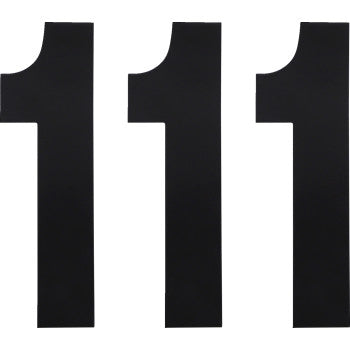 FX Number 1 Black 6" by Factory Effex