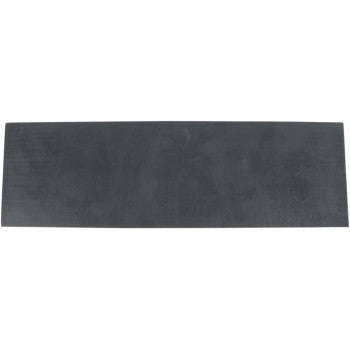 The Rubber Pad MC Center Jack Black by K&L Supply, a rectangular black non-skid rubber pad, lies flat against a white background.