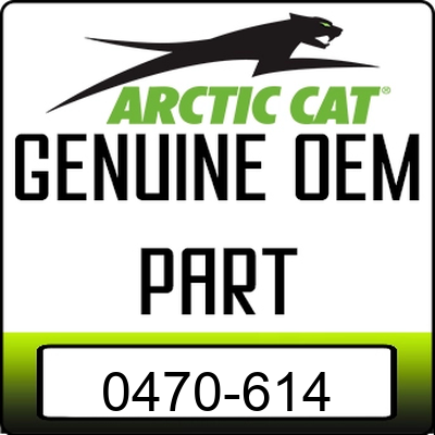 An Image of the Genuine Arctic Cat Logo reading 'GENUINE OEM PART' 0470-614