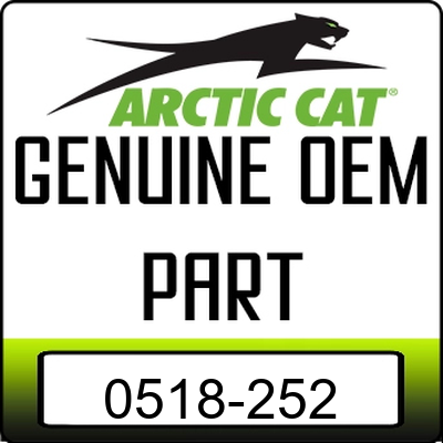 An Image of the Genuine Arctic Cat Logo reading 'GENUINE OEM PART' 0518-252