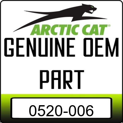 An Image of the Genuine Arctic Cat Logo reading 'GENUINE OEM PART' 0520-006