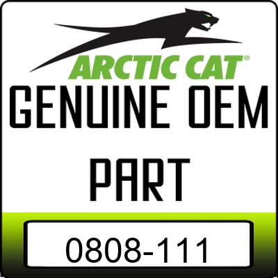 An Image of the Genuine Arctic Cat Logo reading 'GENUINE OEM PART' 0808-111