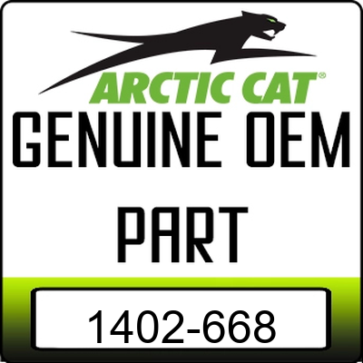 An Image of the Genuine Arctic Cat Logo reading 'GENUINE OEM PART' 1402-668