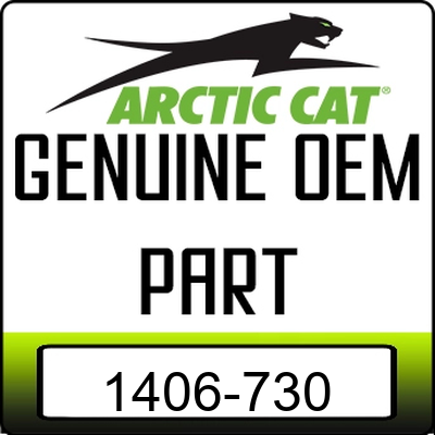 An Image of the Genuine Arctic Cat Logo reading 'GENUINE OEM PART' 1406-730