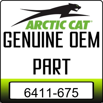 An Image of the Genuine Arctic Cat Logo reading 'GENUINE OEM PART' 6411-675
