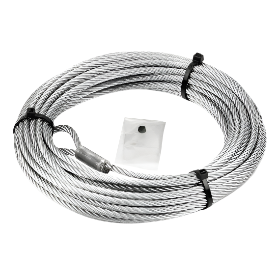 Axon 35 and VRX35 50ftX7-32in Replacement Steel Rope by WARN - 100972 - Whole Kit View