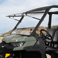 Can-Am Defender HD5/8/10 3-in-1 Flip Windshield 1/5" Thick Polycarbonate by Kemimoto