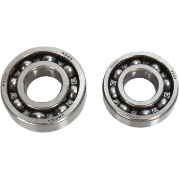 Two metal ball bearings are shown side by side on a white background, clearly displaying their inner and outer rings—perfect as Hot Rods bearings or for use in Yamaha 4-stroke engines with the Hot Rods Counter Balancer Bearing Kit.