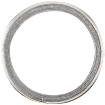 The Exhaust Gasket by Cometic is a smooth, metallic silver ring with a hollow center, shown from above on a white background—designed for high-temperature sealing and leak-free performance in exhaust gasket kits.