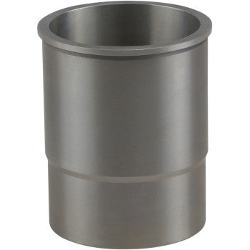 The Honda Rancher / Honda TRX Cylinder Sleeve 85.00 mm by La Sleeve is a cylindrical metal part with a flared rim and ridge, ideal for cylinder resleeving or as a replacement sleeve, shown against a plain white background.