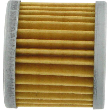 The Oil Filter by Parts Unlimited is a cylindrical, pleated German paper filter with silver metal end caps, designed for engine oil or fuel applications and made to meet OEM requirements.