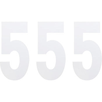 FX Number 5 White 6" by Factory Effex