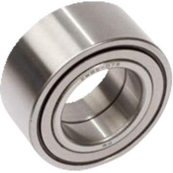 Close-up image of the Honda TRX Wheel Bearing Kit Rear Left & Right by Factory Links, featuring a smooth, shiny metal surface and circular shape, designed to reduce friction and support rotating parts in off-road vehicles.