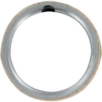 A close-up of the Honda Exhaust Gasket by Vesrah, showing a small black marking on its inner edge, photographed against a white background.