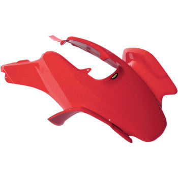 The Front Fender Red by Maier showcases sleek curves and an aerodynamic, OEM color-matched finish, photographed against a white background.
