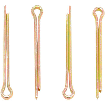The Cotter Pins 3.2x40 25 Pack by Bolt features gold-colored pins with looped heads and split ends, shown upright on a white background—ideal for motorcycle hardware or your Bolt Service Department’s replacement needs.