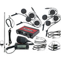 Intercom Radio and In Helmet Headset Kit 4 Seat Black by Navatlas