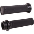 Indian Ruffian Lock-On Grips - TBW - Black / Black by Odi