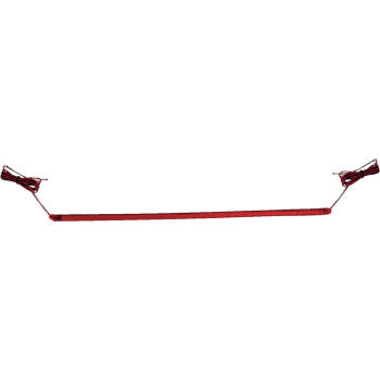 Long, slim red LED light strip with mounting brackets on each end for offroad vehicle installation.