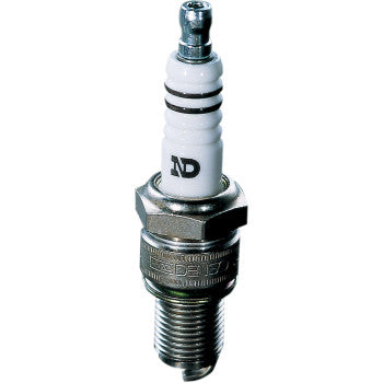 The Denso Spark Plug X22ES U features a white ceramic insulator, black ring markings, and a threaded metal hexagonal base for easy installation in automotive engines.