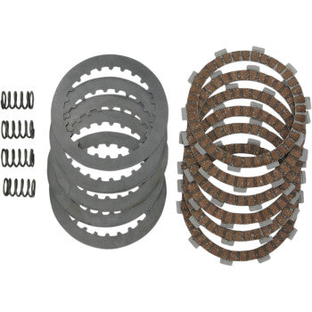 The Clutch Kit by Dp Brakes includes metal and high-performance textured clutch plates plus coiled springs, all displayed neatly on a white background.