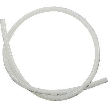 The Submersible Fuel Line 5/16 x 3 by Helix is a transparent, flexible plastic tube with smooth surfaces, ideal as semi-rigid tubing for applications requiring excellent chemical resistance.