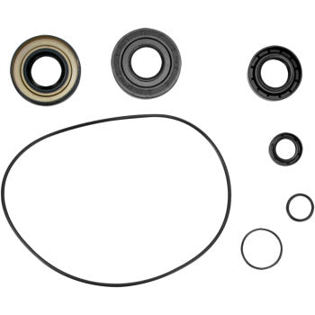 A set of black TC rubber seals and O-rings in assorted sizes for EMQ quality bearings or differential service, included in the Kawasaki Differential Seal Kit Rear by Moose Offroad.