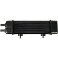 Universal Oil Cooler - 6-Row - Gloss Black by Jagg Oil Coolers