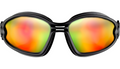 Ballast Convertible Goggle - Black - Crimson/Red/Yellow Mirror Lens by Bobster