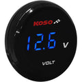 I Gear Volt Meter Blue Digits 1.57" Diameter x 0.43" D by Koso North America