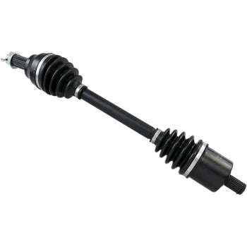 The Polaris Scrambler Sportsman Axle Kit Complete 8 Ball Extreme Duty Front Left & Right by All Balls features precision ball bearings, rubber boots, and metal fittings to transmit power efficiently in front-wheel drive vehicles.