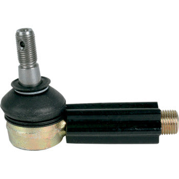 The Honda Replacement Ball Joint for LSR A-Arms Taper by Lone Star Racing features a stainless steel ball joint with a threaded stud and black cylindrical housing, designed as a replacement part for steering mechanisms or LSR A-Arms.