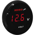 I Gear Volt Meter Red Digits 1.57" Diameter x 0.43" D by Koso North America