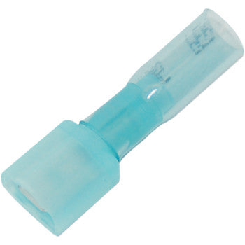 A close-up of a Quick Disconnect 16-14 Gauge Wire Male by Namz, an affordable connector often used in electrical wiring applications.