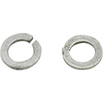The image shows two Locking Washers M4 from the 10 Pack by Bolt. Each washer features a split and twist design to prevent loosening, making them ideal for motorcycle hardware replacement or Bolt Service Department use.