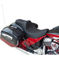 Indian Predator III Seat - Double Diamond - Black Stitching - Vinyl by Drag Specialties