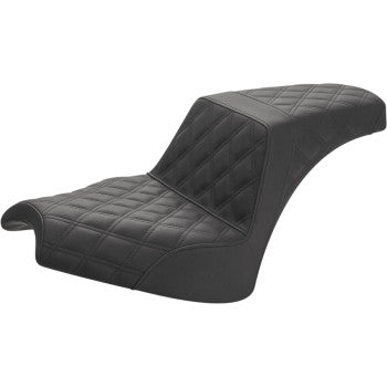 Step-Up Seat - Full Lattice Stitch - Black by Saddlemen