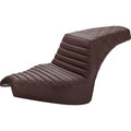 Step-Up Seat - Front Tuck-n'-Roll / Rear Lattice Stitch - Brown by Saddlemen
