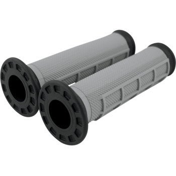 ATV Dual Compound Grips Half Waffle Black by Renthal